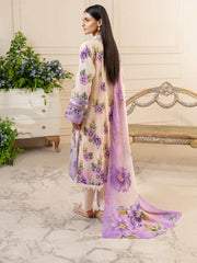 PASTEL FLOWERS-Printed 3 piece