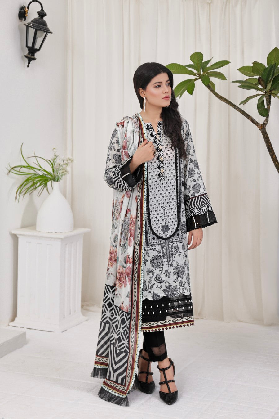 TRIBAL-Printed 3 piece