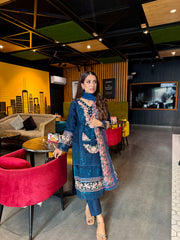 Charming  Chiffon-3PC Shirt , Dupatta & Trouser)