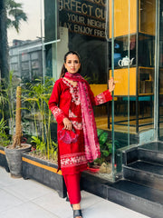 Style Spiral-3PC Shirt , Dupatta & Trouser)