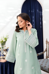 Teal Reverie – 2-Piece Embroidered Cotton Set