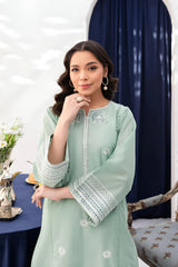 Teal Reverie – 2-Piece Embroidered Cotton Set