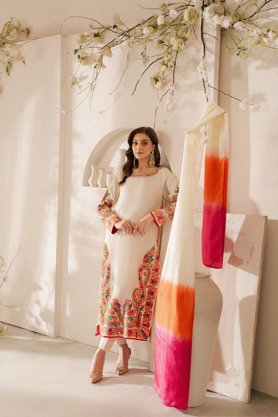 WHITE CARAMEL-Printed 3 piece