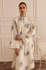 Lilac Bloom – 2 Piece Silk Printed Set
