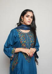 Teal Bloom -2PC (Shirt and Trouser)