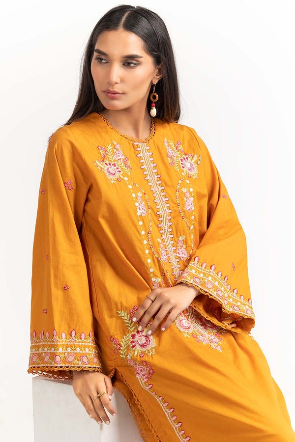 Golden veil-2PC (Shirt and Trouser)