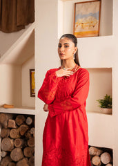 Deep Red -2PC (Shirt and Trouser)