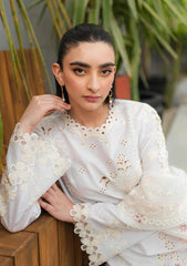 Ivory Lattice  -2PC (Shirt and Trouser)