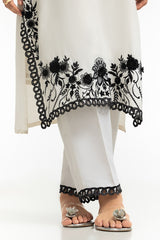 Ivory eclipse 3-PC (EMBROIDERED LAWN SUIT)