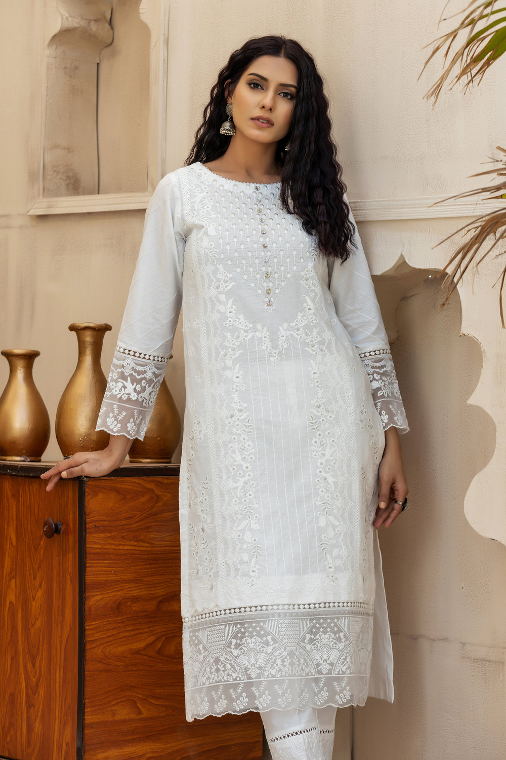 Crisp White -2PC (Shirt and Trouser)