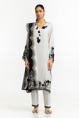 Ivory eclipse 3-PC (EMBROIDERED LAWN SUIT)