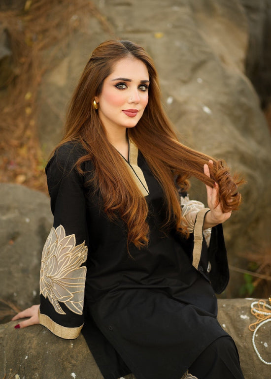 Ebony Petal-2PC (Shirt and Trouser)